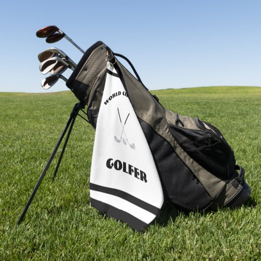 Serviette De Golf Champion du monde de golf (Vert)