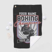 Serviette De Golf Champions de boxe personnalisés Boxer Fitness Gym (En situation)