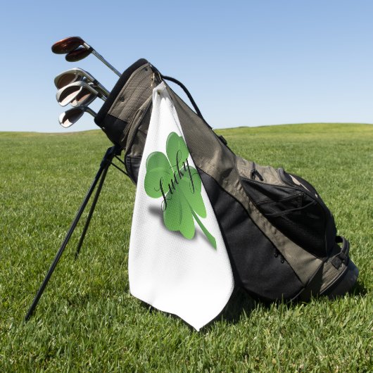 Serviette De Golf Chanceux (Vert)