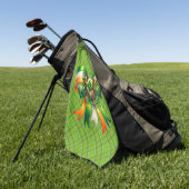 Serviette De Golf Chanceux Plaid Vert Irlandais (Vert)