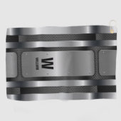 Serviette De Golf Changer initial, Ajouter (supprimer) Nom, Silver M (Horizontal)