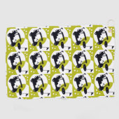 Serviette De Golf Chariot de golf, clubs et greens (Horizontal)