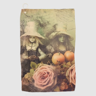 Serviette De Golf Chariot Halloween vintage (1)