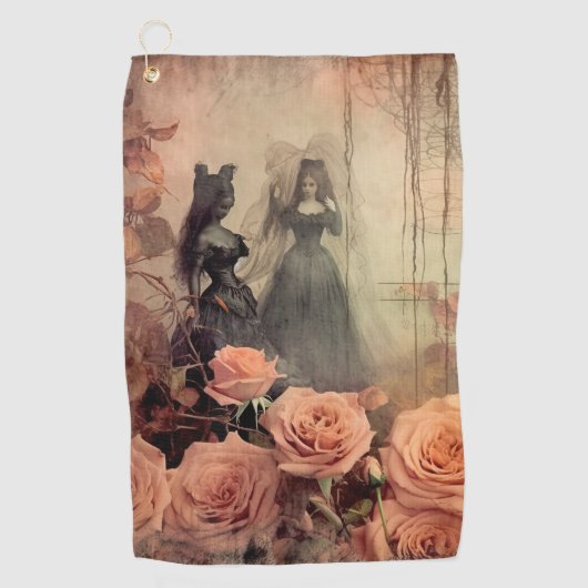 Serviette De Golf Chariot Halloween vintage (10) (Devant)