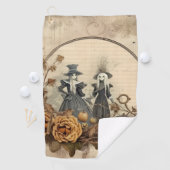 Serviette De Golf Chariot Halloween vintage (12) (En situation)