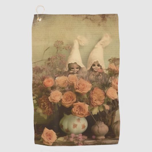 Serviette De Golf Chariot Halloween vintage (2) (Devant)