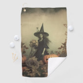 Serviette De Golf Chariot Halloween vintage (3) (En situation)