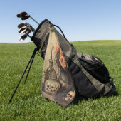 Serviette De Golf Chariot Halloween vintage (4) (Vert)