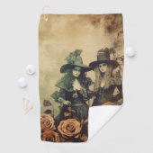 Serviette De Golf Chariot Halloween vintage (7) (En situation)