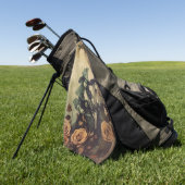 Serviette De Golf Chariot Halloween vintage (7) (Vert)