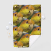 Serviette De Golf Charmant perroquet caïque à ventre blanc (En situation)