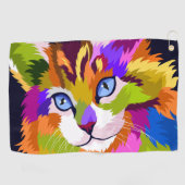 Serviette de golf - Chat (Horizontal)