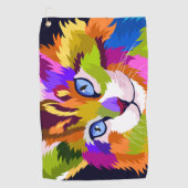 Serviette de golf - Chat (Devant)