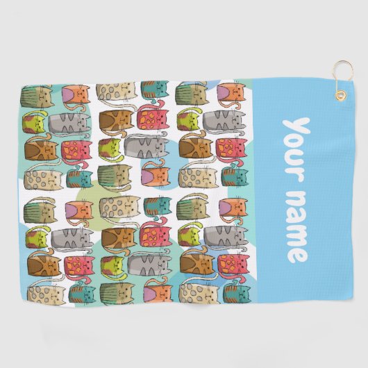 Serviette De Golf Chat! (Horizontal)