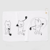 Serviette De Golf Chat avec club de golf Best Golf Towers (Horizontal)