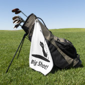 Serviette De Golf Chat chanceux avec Big Shot (Vert)