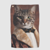 Serviette De Golf Chat dans la veste à fumer (Devant)
