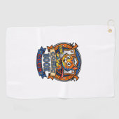 Serviette De Golf Chat de Bande Dessinée Idée Cadeau Maman Chat - Ch (Horizontal)