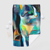 Serviette De Golf Chat de Kitty (En situation)