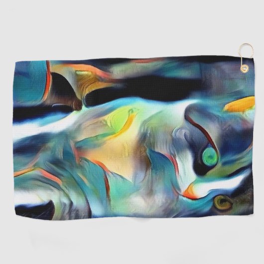 Serviette De Golf Chat de Kitty (Horizontal)