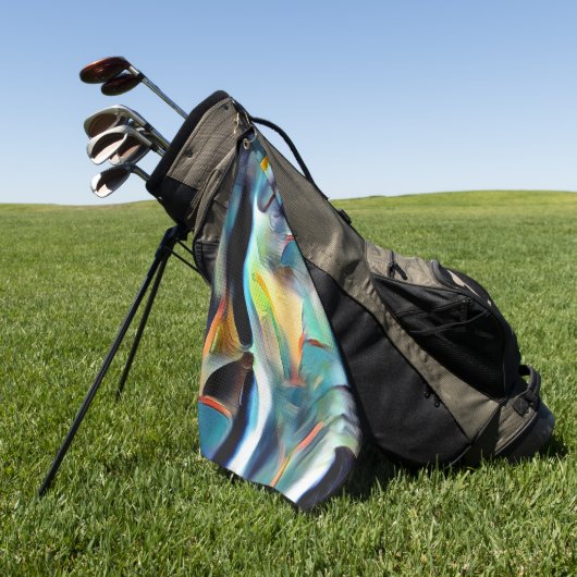 Serviette De Golf Chat de Kitty (Vert)