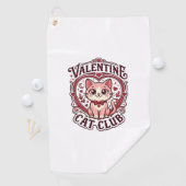 Serviette De Golf Chat de la Saint-Valentin Dessin drôle pour amateu (En situation)