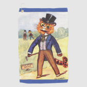 Serviette De Golf Chat de mode de Louis Wain (Devant)