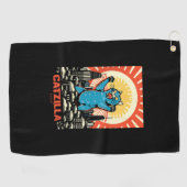 Serviette De Golf Chat drôle (Horizontal)