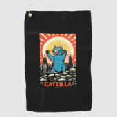 Serviette De Golf Chat drôle (Devant)