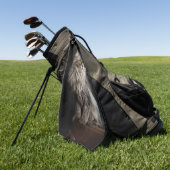 Serviette De Golf Chat gris duveteux (Vert)