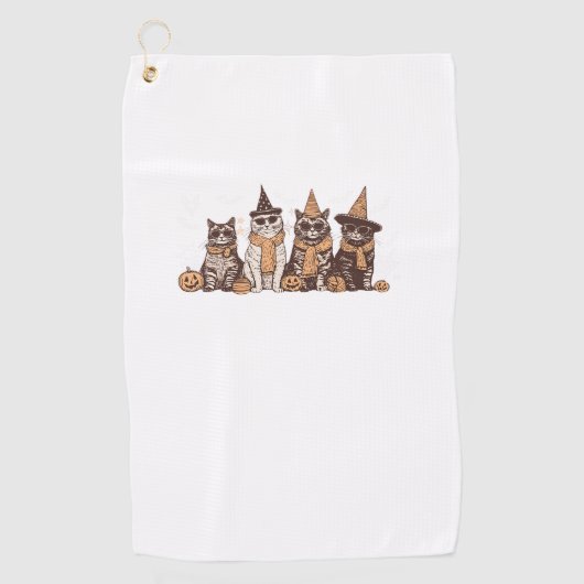Serviette De Golf Chat mignon Halloween Kitty Halloween Animal Anima (Devant)