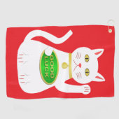 Serviette De Golf Chat Oriental Lucky (Horizontal)