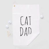 Serviette De Golf "Chat Papa" Simple Farmhouse moderne (En situation)