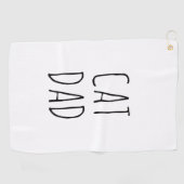 Serviette De Golf "Chat Papa" Simple Farmhouse moderne (Horizontal)
