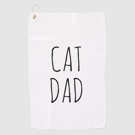 Serviette De Golf "Chat Papa" Simple Farmhouse moderne (Devant)