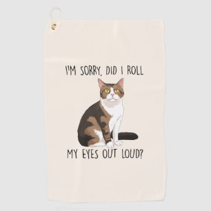 Serviette De Golf Chat Sarcastique Et Cute