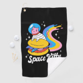 Serviette De Golf Chat spatial astronaute (En situation)
