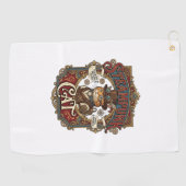 Serviette De Golf Chat Steampunk Steampunk Chat Vintage (Horizontal)