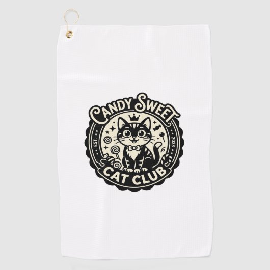 Serviette De Golf Chat Sucré Mignon Graphique de Chat Drôle - Chat S (Devant)