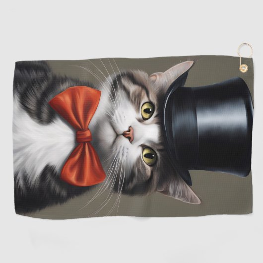 Serviette De Golf Chat victorien (Horizontal)