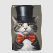 Serviette De Golf Chat victorien (Devant)