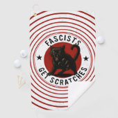 Serviette De Golf Chats Contre les Fascistes (En situation)