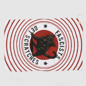 Serviette De Golf Chats Contre les Fascistes (Horizontal)