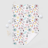 Serviette De Golf Chats de Sketchy (En situation)