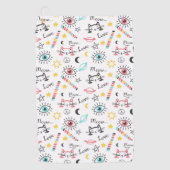 Serviette De Golf Chats de Sketchy (Devant)