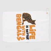 Serviette De Golf Chats du Bengale (Horizontal)