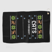 Serviette De Golf Chats pour tout le monde (Horizontal)