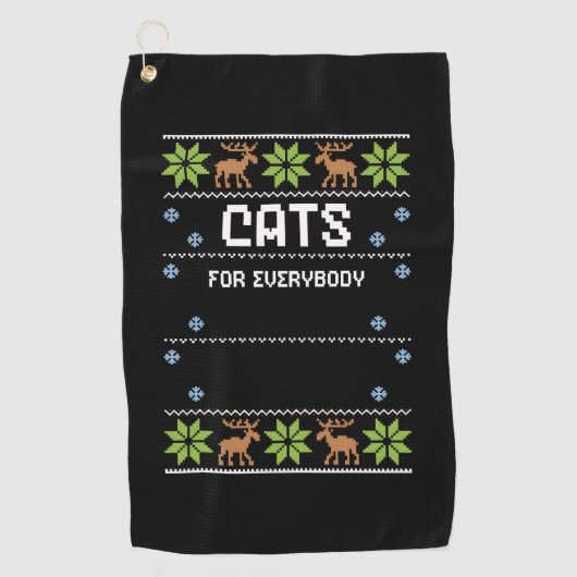 Serviette De Golf Chats pour tout le monde (Devant)