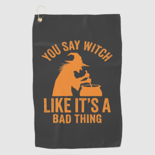 Serviette De Golf Chaudron De Sorcière Drôle Halloween