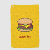 Serviette De Golf Cheeseburger (Devant)